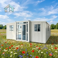 Unité de maison conteneur moderne extensible de 30 pieds, modulaire et détachable, à installation rapide, abri préfabriqué pour les zones balnéaires et les chantiers