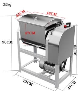 Mélangeur de pâte à pain machine à pétrir/acier inoxydable 25kg capacité mélangeur de farine