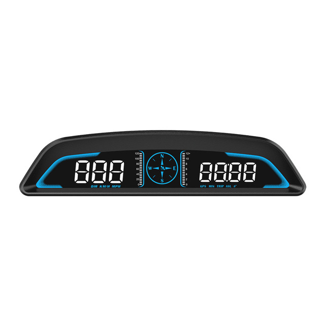 Universal HD GPS Digital Speedometer Car HUD Head-Up Display Speed Alarm Water Temperature Clock Fuel Consumption OBD Features