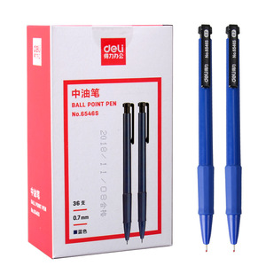 Deli Ballpoint Pen 0.7Mm Push Button Office School Use Multi Colored Plastic Body 36 Pack - Product Image 5