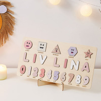 Cadeau d'anniversaire, puzzle de nom personnalisé, puzzle en bois personnalisé, jouet personnalisé, planche d'activités pour bébé, jouet Montessori