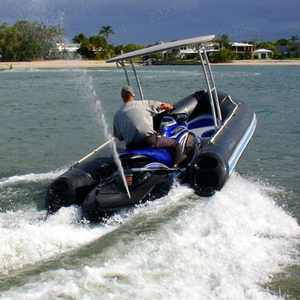 Bateau Gonflable Portable en Promotion pour Jet Ski, Tender Gonflable Dockable avec Support Jet Ski et Sièges Passagers - Product Image 2