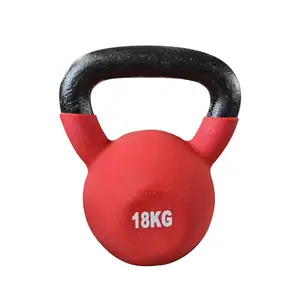 Colorful Gym Workout Fitness Equipment Competition Kettle bell Painted Cast Iron Kettlebell