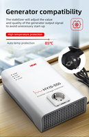 Stabilisateur d'Inverter Haute Précision 550VA AVR Monophasé à Réponse Rapide, Entrée 90-310V, Sortie 220-230V, Efficacité 99%, Affichage LED