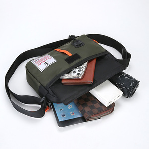 Men's Crossbody Bag Oxford Cloth Color Blocking Fashionable Outdoor Casual Commuter Small Square Shoulder Bag Spring 2025 - Product Image 3