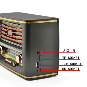 <span class=keywords><strong>M</strong></span>-1921BT Meier Old Retro Radio AM FM SW de type punk en forme de téléviseur, barre de son multifonctionnelle émotionnelle en bois massif, haut-parleur audio - Product Image 2