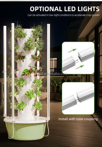 Système de culture hydroponique en <span class=keywords><strong>tour</strong></span> à 5 étages de 30 L, agriculture verticale, culture sans sol, <span class=keywords><strong>tour</strong></span> de culture hydroponique à économie d'eau - Product Image 5