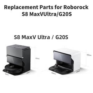 Pièces de rechange pour aspirateur robot <span class=keywords><strong>Roborock</strong></span> <span class=keywords><strong>S8</strong></span> MaxV Ultra G20S, pièces détachées pour usage domestique, brosse latérale, tampon de nettoyage lavable, 18 pièces - Product Image 2