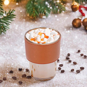 Vasos de Vidrio <span class=keywords><strong>para</strong></span> Café Helado con Tapas y Pajitas, Estilo INS, 450ml/15oz, Tazas de Vidrio <span class=keywords><strong>para</strong></span> Café Helado - Product Image 4