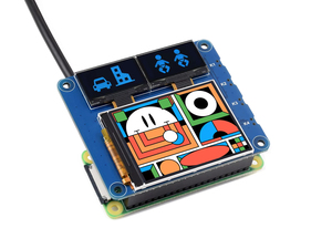 Waveshare Raspberry Pi OLED/LCD HAT, Pantalla Principal LCD IPS de 2 Pulgadas Integrada y Pantallas Secundarias OLED Azules Dobles de 0.96 Pulgadas K644 - Product Image 4