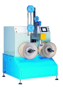 Double-Heads Automatic Horizontal Coiling Machine Cable Manufacturing Equipment For Winding Process