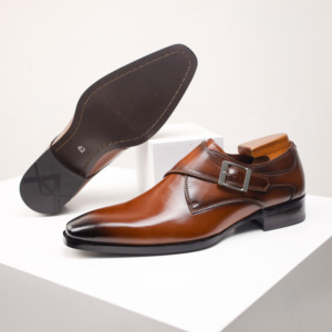 Plus-<b>size</b> British-style Pointed Toe Loafers Genuine Leather <b>Men's</b> Formal <b>Shoes</b> Slip-On Office & Career - Product Image 5