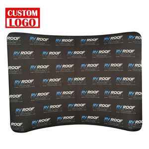 Portable Curved Display Tension Fabric Wall Custom Tension Fabric Wall Display Decoration <b>Backdrop</b> <b>Stand</b> - Product Image 1