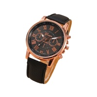 Montre de mode Netiva pour femme avec bracelet en cuir à triple sangle, cadran à chiffres romains et affichage à aiguilles - Montre pour femme AliExpress