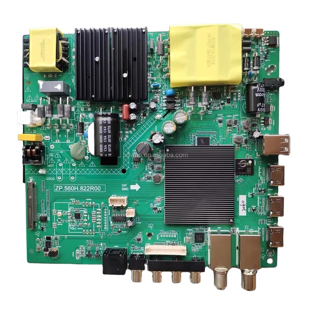 Full New Led Tv Mainboard ZP.560H.822R00 With Digital T2/S2 Smart Led TV Mainboard 75-125V 4K Android Universal Lcd TV Board