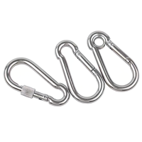 Mousqueton à ressort robuste pour chien, mousqueton carré 50 mm, attache rapide, finition simple, connexion pour câble métallique