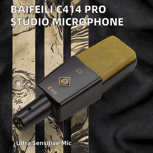 Micrófono de condensador de diafragma profesional <span class=keywords><strong>C414</strong></span> para cantar nueva llegada promoción calidad de estudio - Product Image 3