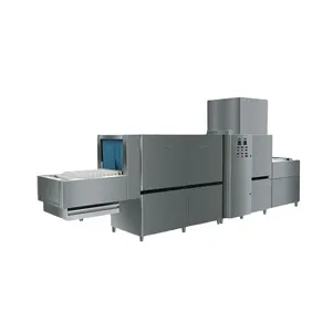 Industrial Conveyor Dish Washer Commercial Dishwasher com um secador Automatic Flight Type WashDishes Machine para Cozinha