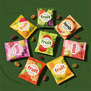 Sacchetto Personalizzato per Stampa, Grado Alimentare, Trasparente, Antiumidità, per Caramelle, Snack, Frutta Liofilizzata, con Chiusura Posteriore - Product Image 4