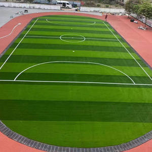 Meisen Bas Prix PE Filament Gazon Artificiel 40mm 50mm pour Extérieur Maison <span class=keywords><strong>Jardin</strong></span> <span class=keywords><strong>Cage</strong></span> Football Football Aire De Jeux Vert Sport Gazon - Product Image 4