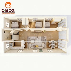 บ้านเคลื่อนที่สำเร็จรูป Cbox กันน้ำ ขนาด 40 ฟุต แบบโมดูลาร์ 3 ห้องนอน บ้านขนาดเล็กหรูหรา พร้อมห้องครัว บ้านคอนเทนเนอร์แบบขยายได้ - Product Image 5