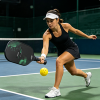 Vente en gros : Ensemble de raquettes de pickleball individuelles en panneau de peinture à particules de fibre de carbone 3K de 16 mm d'épaisseur, noyau en nid d'abeille PP, pour l'entraînement