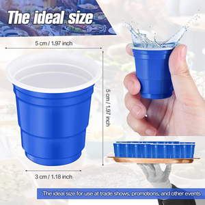 Logo personnalisé en gros d'usine jetables 2oz en plastique coloré mini <span class=keywords><strong>verre</strong></span> à liqueur de fête pour les mariages et les fêtes pour les tasses de jeu - Product Image 6