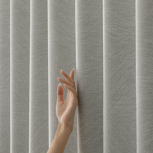 Telón de fondo de cortina gris opaco de lujo de poliéster lavable a máquina para la venta - Product Image 2