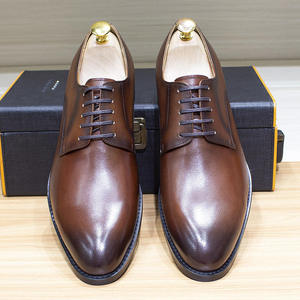 Zapatos de cuero de alta gama para hombre, zapatos italianos de negocios y oficina, zapatos formales de cuero hechos a mano para hombre y Oxfords. - Product Image 5