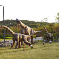Modèle de dinosaure animatronique mécanique électrique de parc d'attractions pour Dino Park