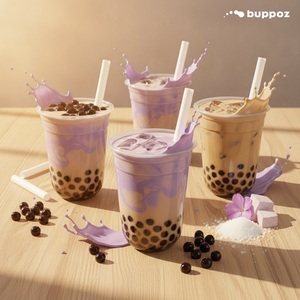 ชุดชานมไข่มุก รสเผือก ชานมไข่มุก 5 แก้ว/กล่อง - Product Image 6