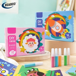 Kit de Manualidades de Papel para Niños, 12 Tarjetas de Arena de Colores para Pintar con Arena - Product Image 5