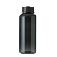 Flacon de parfum noir clair rechargeable de 500 ml avec bouchon à vis noir unique