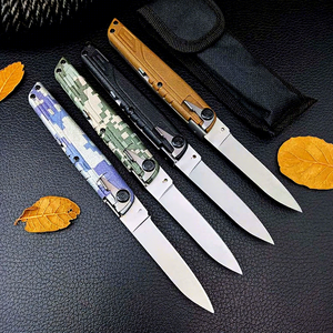 Coltello da Caccia AKC con Lama in Acciaio 8CR14 ad Alta Durezza, Manico in ABS, Coltello Tascabile Pieghevole per Sopravvivenza, Soccorso e Uso Tattico all'Aperto - Product Image 3