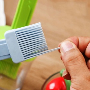 Brosse à barbecue en silicone et nylon résistante aux hautes températures, type bouteille, pour huile, pâtisserie, crème, cuisine, outil ménager - Product Image 6
