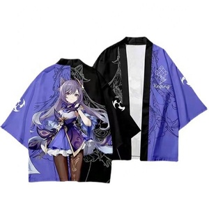 Nueva Camiseta de Genshin Impact <span class=keywords><strong>2022</strong></span>, Kimono Harajuku, Abrigo, Capa Tejida con Plumas, Cárdigan - Product Image 4