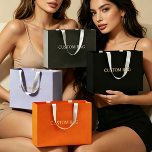 Bolsas de Compra, Bolsas de Papel con Asa, Bolsas de Papel Kraft Personalizadas de Fábrica, Bolsas de Embalaje Transparentes, Bolsas de Papel de Tamaño Personalizado - Product Image 1