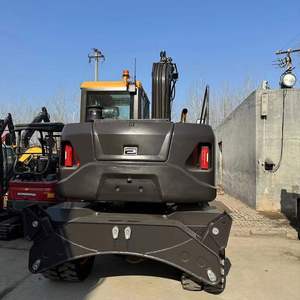 Excavadora de Ruedas Multifuncional PW85 Usada en Venta, de 5-9 Toneladas, para Construcción, Construcción de Carreteras y Agricultura - Product Image 5