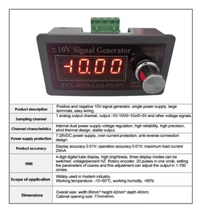 Générateur de signal source 0-10V 10V 4-20mA, courant constant 0,01mA, plastique, métal, garantie 3 mois pour outil de mesure électronique - Product Image 3