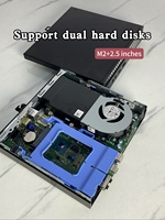 Mini-ordinateur Dell 7070MFF65W d'occasion, prend en charge les processeurs Intel de 8e à 9e génération, utilisation professionnelle, stockage SSD+HDD, Windows 10, RAM DDR4, noir