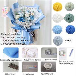 घर के सजावट के लिए चरण-दर-चरण ट्यूटोरियल के साथ शुरुआती हस्तनिर्मित छुट्टियों के लिए पूर्ण क्रोकेट सेट - Product Image 6