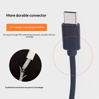 Câble de données Type-C 2-en-1, conducteur en cuivre pur, PVC, pour téléphones mobiles, appareils Android - Câble court portable, charge rapide 2A