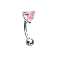 Xinfocus Anneau de Sourcil Cœur en Acier Inoxydable, Barbell Courbé pour Piercing Rook, Bijou Corporel Tendance pour Femmes et Hommes