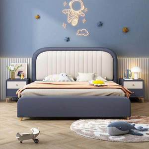 <span class=keywords><strong>Lit</strong></span> en bois moderne pour enfants, taille double, pour hôtel et chambre à coucher, <span class=keywords><strong>lit</strong></span> confortable et doux pour filles et garçons - Product Image 1