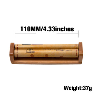 Bamboo King Size <strong>Rolling</strong> <strong>Machine</strong> Bamboo Wood 110mm <strong>Cigarette</strong> Roll Your Own Tool Manual <strong>Rolling</strong> Tool Custom Logo - Product Image 3