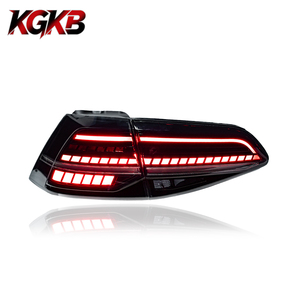Feux arrière de voiture KGKB pour VW <span class=keywords><strong>Golf</strong></span> <span class=keywords><strong>7</strong></span> MK7 2013-2017, ensemble de feux arrière automatiques, mise à niveau <span class=keywords><strong>LED</strong></span>, feux arrière clignotants, accessoires - Product Image 1