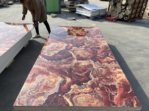 Panneaux muraux en PVC léger et écologique, effet marbre UV, avec service de découpe pour des projets de bricolage faciles à la maison - Product Image 4