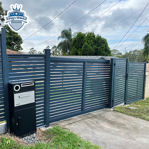 في الهواء الطلق عالية الجودة تجميعها بسهولة الأمن الألومنيوم شريحة معدنية الجدار لوحة السياج مع آخر - Product Image 4