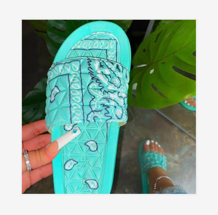 CS041 бандана готова к отправке женские сандалии Повседневный стиль летний модный тренд освещенные сандалии Набор