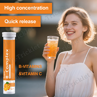Compléments alimentaires à marque privée Julong, comprimés de vitamine B, comprimés effervescents de complexe de vitamine B OEM